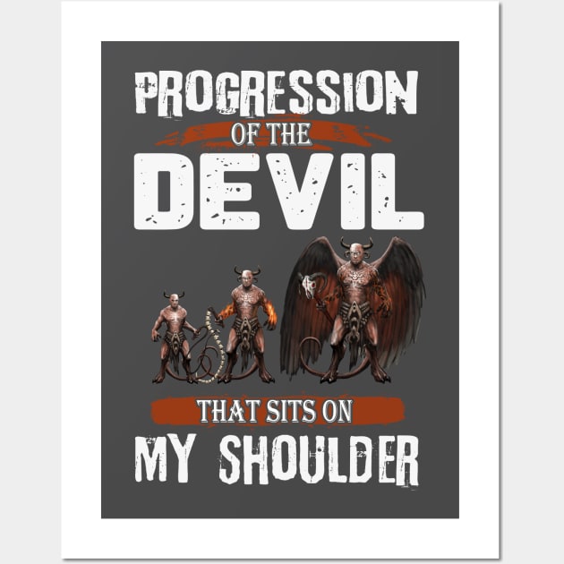 Progression of the Devil That Sits on My Shoulder Wall Art by Mystik Media LLC